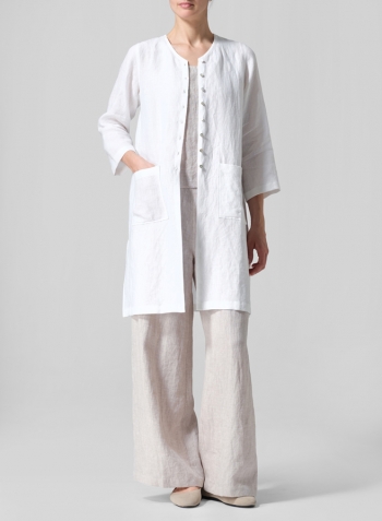 White Linen Versatile Midi Top Set