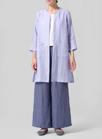 Lavender Linen Versatile Midi Top