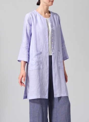 Lavender Linen Versatile Midi Top