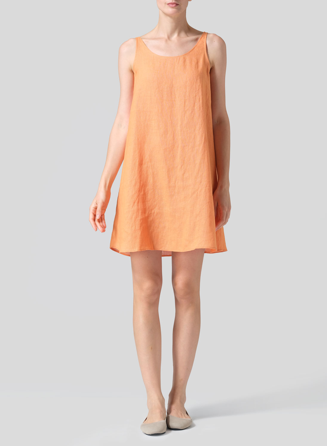 Linen A-Lined Slip Dress