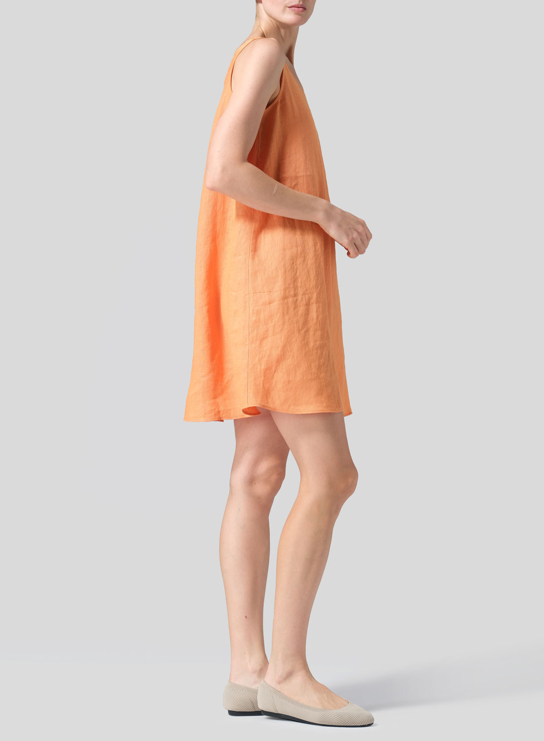 Linen A-Lined Slip Dress