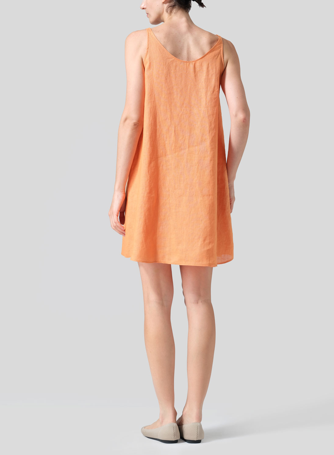 Linen A-Lined Slip Dress