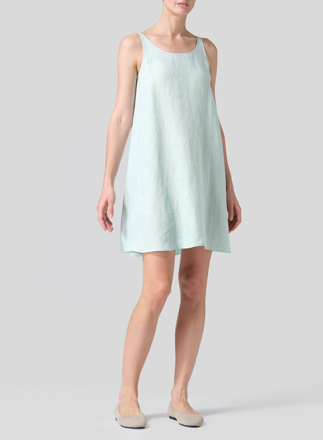 Linen A-Lined Slip Dress