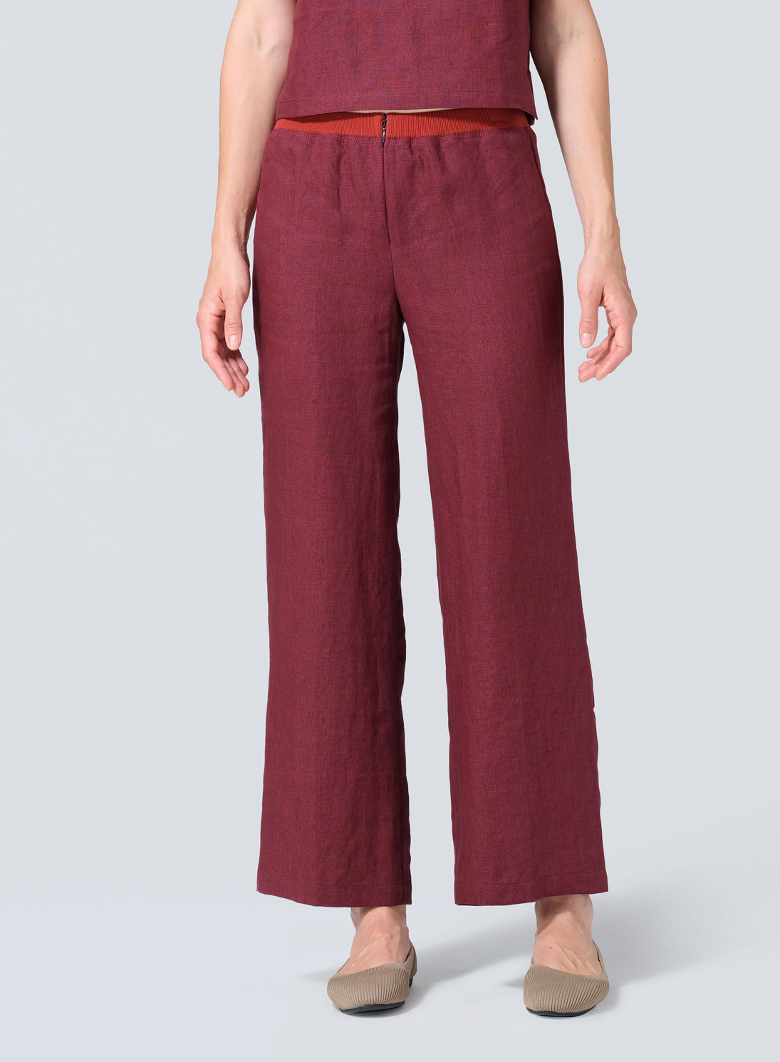Linen Straight Leg Pants