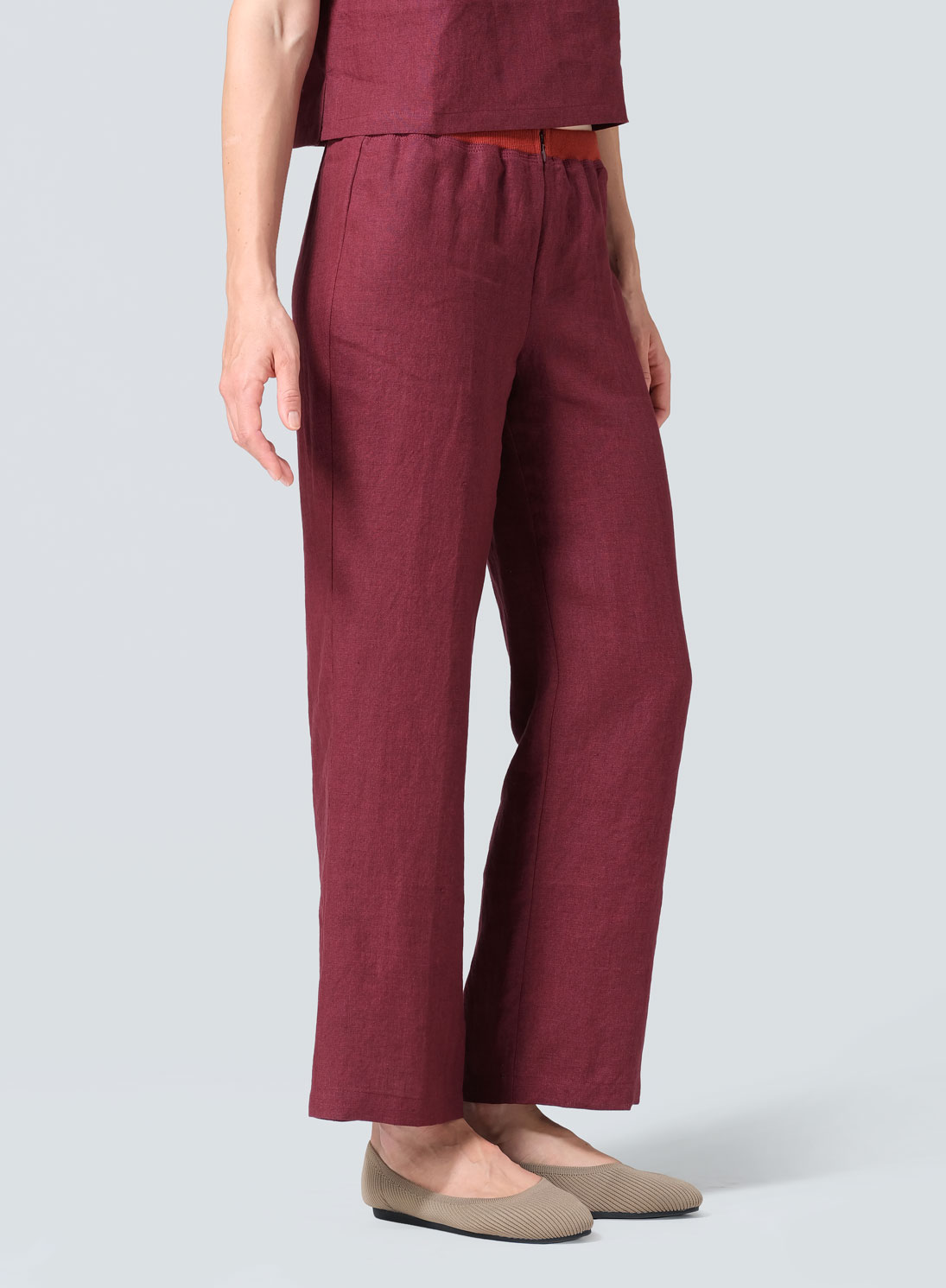Linen Straight Leg Pants