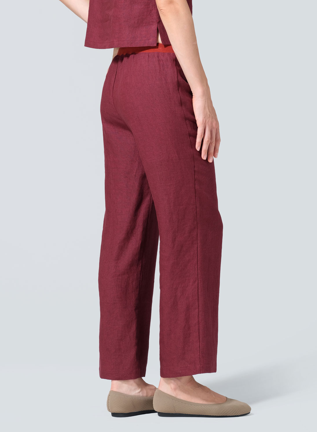 Linen Straight Leg Pants