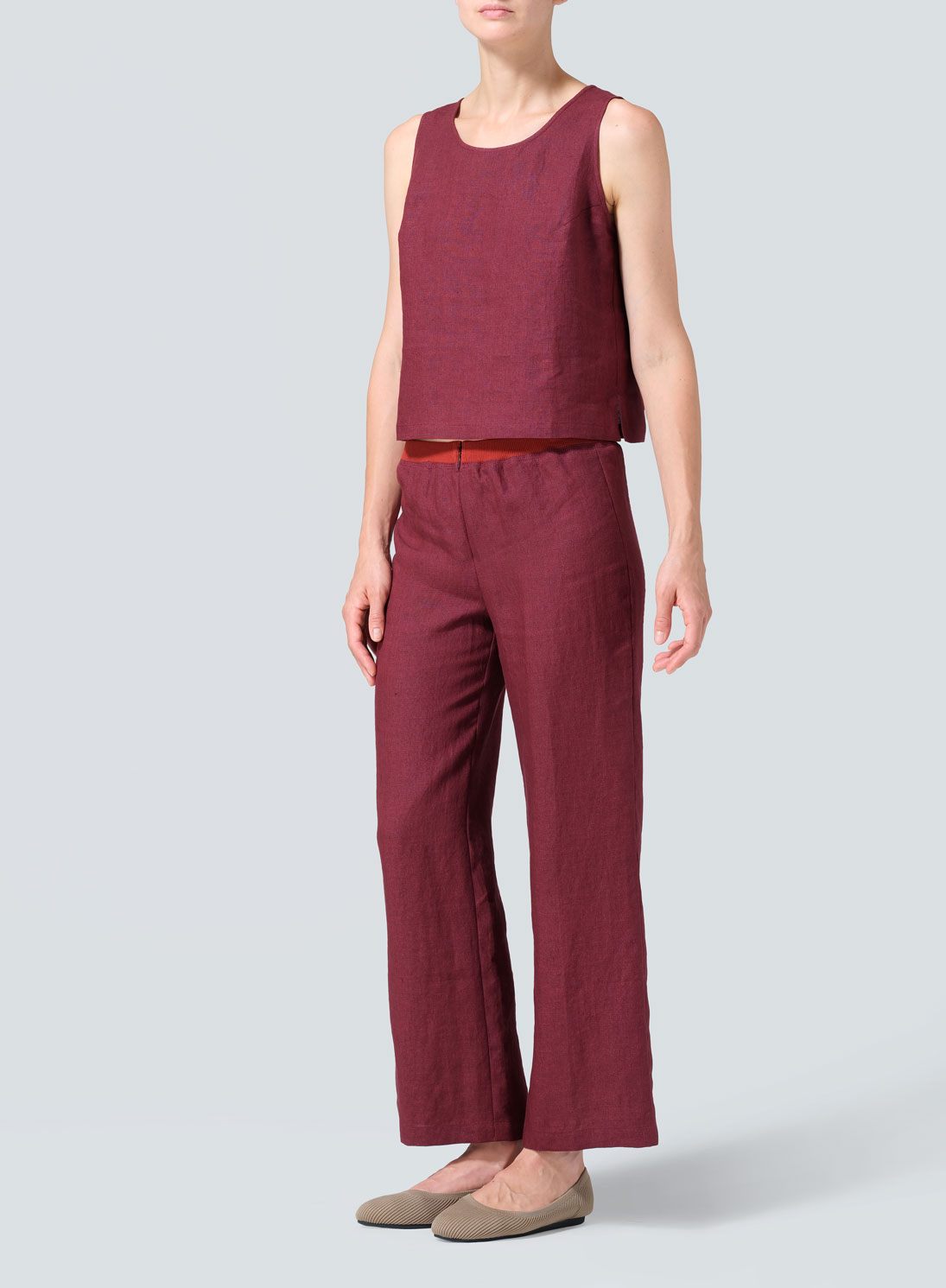 Linen Straight Leg Pants