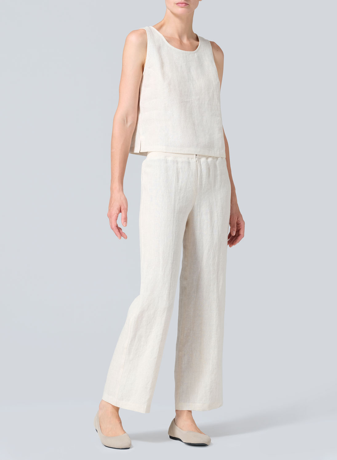 Linen Straight Leg Pants