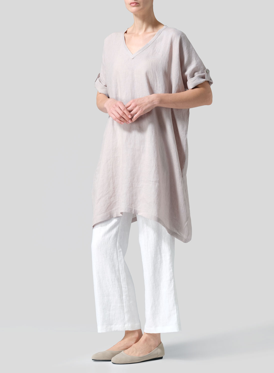 Linen Wide A-line Tunic
