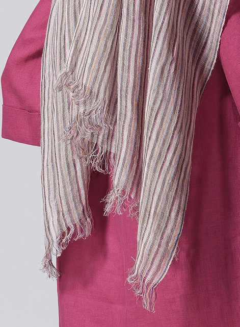 Yarn-Dyed Multi-stripe Scarf