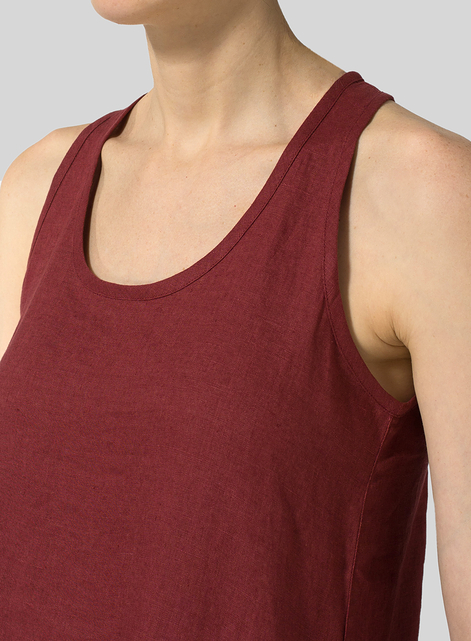 Linen A-line Maxi Dress