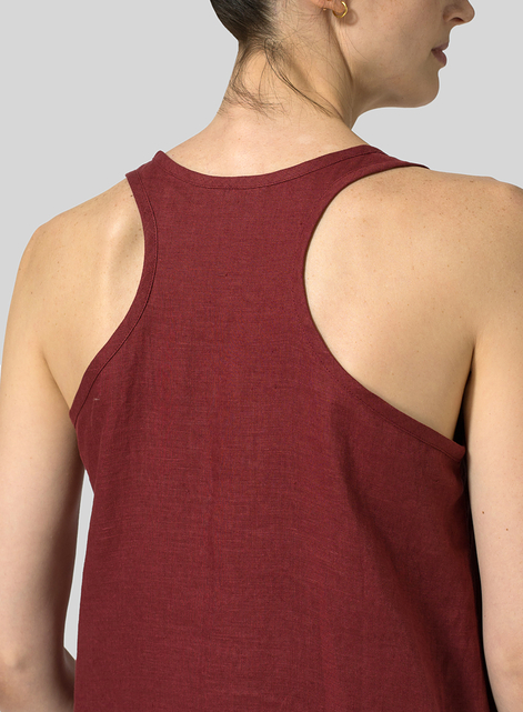 Linen A-line Maxi Dress