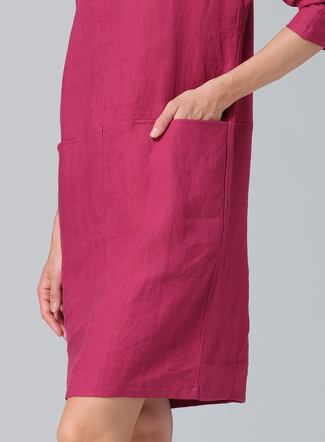 Linen Straight Cut Dress