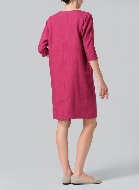 Linen Straight Cut Dress