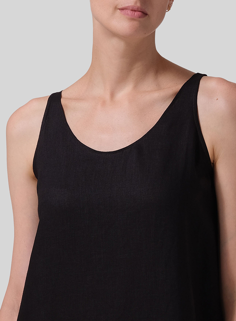 Linen A-line Long Dress