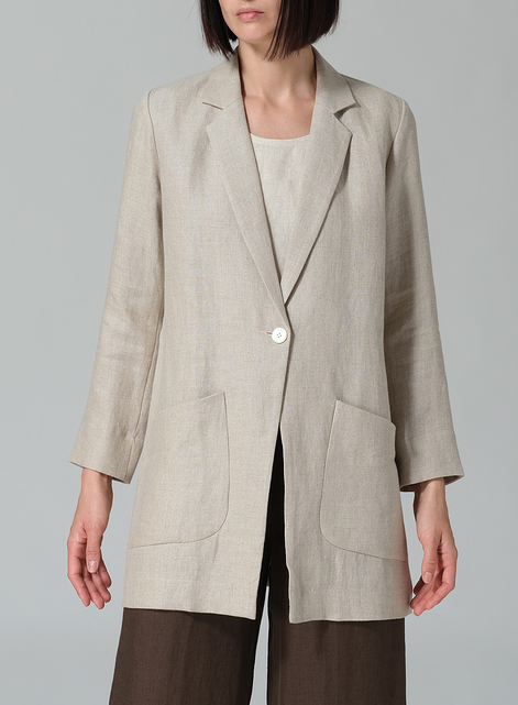 Linen Notch Lapel Jacket