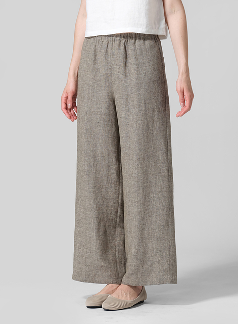 Linen Long Straight Pants