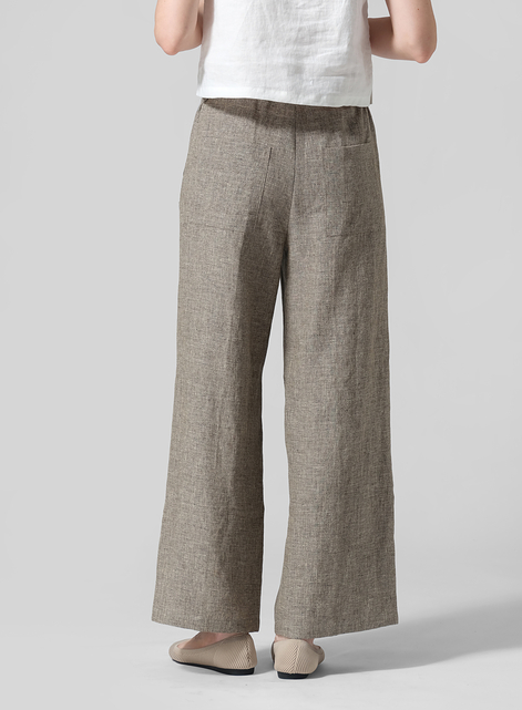 Linen Long Straight Pants
