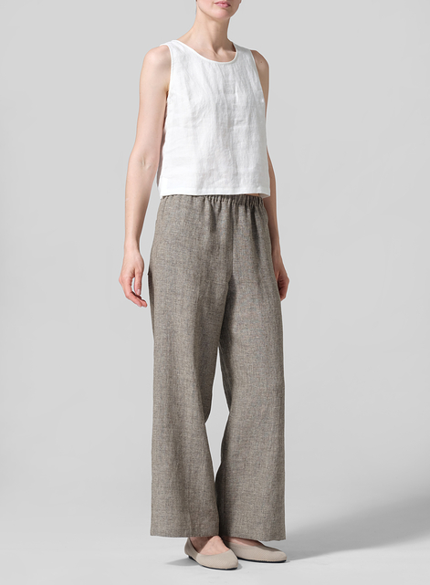 Linen Long Straight Pants