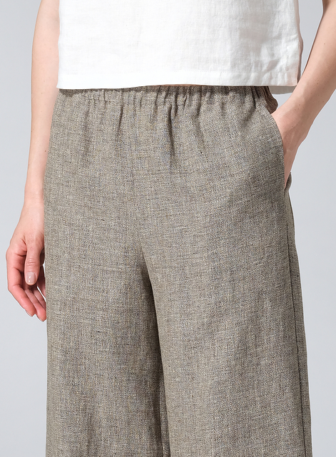 Linen Long Straight Pants