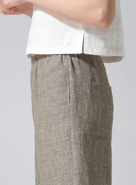 Linen Long Straight Pants