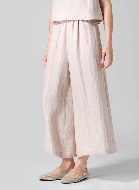 Linen Wide Leg Fit Pants