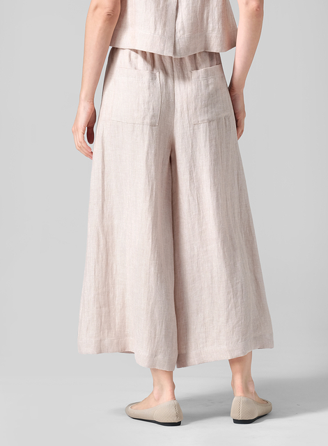 Linen Wide Leg Fit Pants