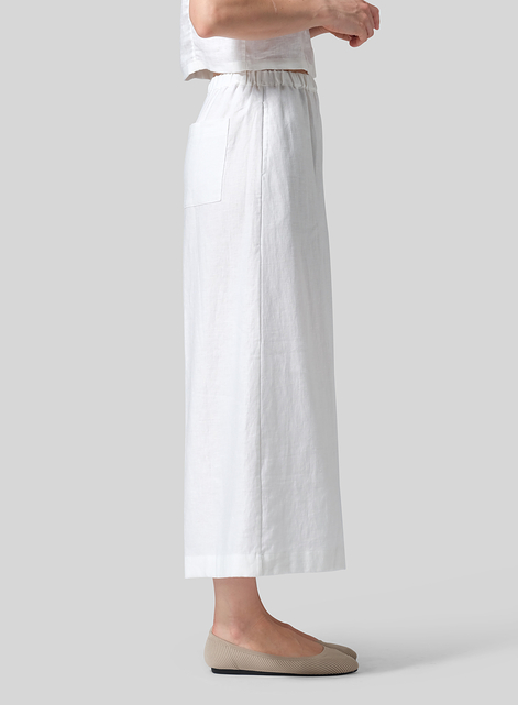 Linen Wide Leg Fit Pants