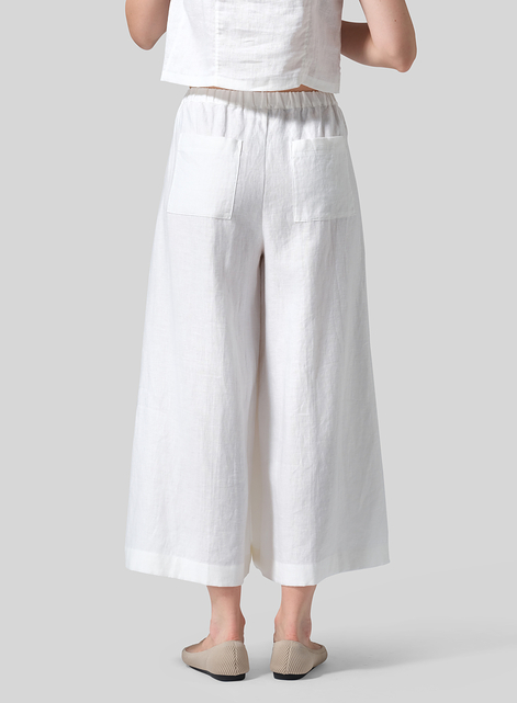 Linen Wide Leg Fit Pants