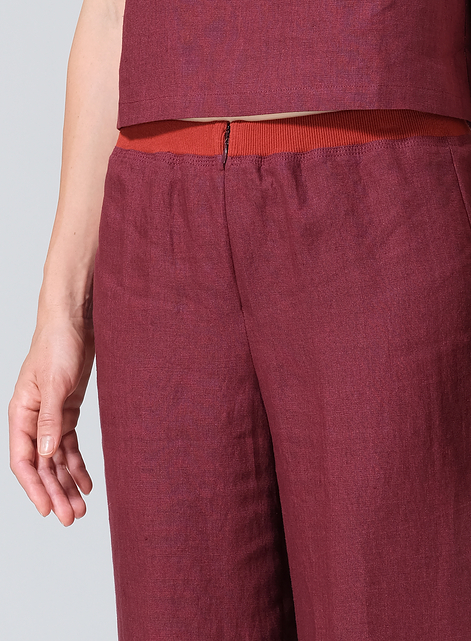 Linen Straight Leg Pants