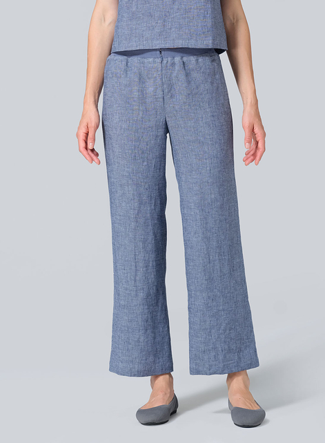 Linen Straight Leg Pants