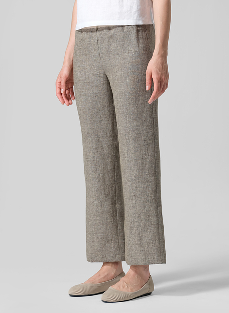 Linen Straight Leg Pants
