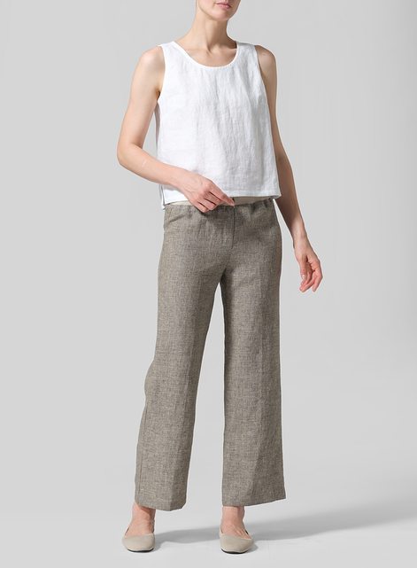 Linen Straight Leg Pants