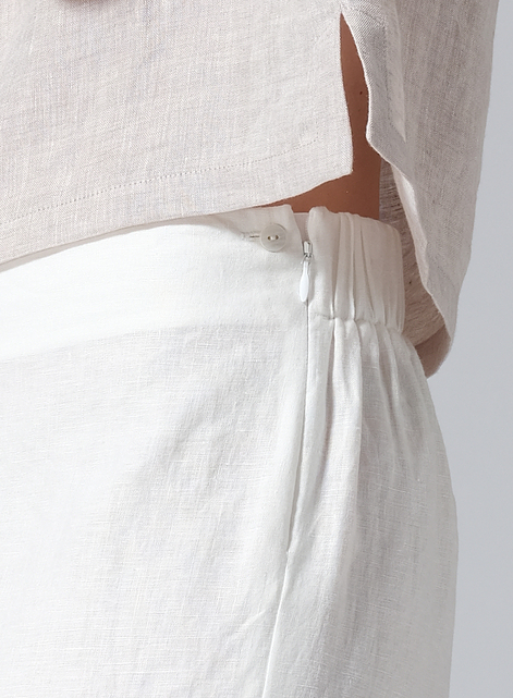 Linen Casual Loose A-line Wide-Leg Long Trousers