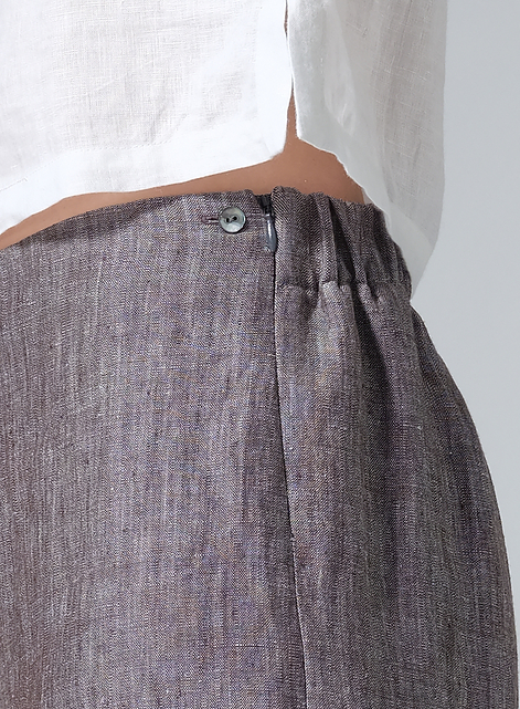 Linen Casual Loose A-line Wide-Leg Trousers