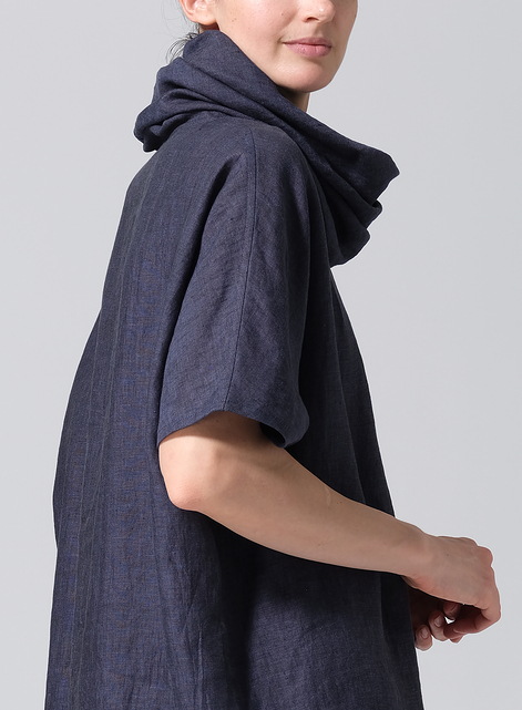 Linen Turtleneck Tunic