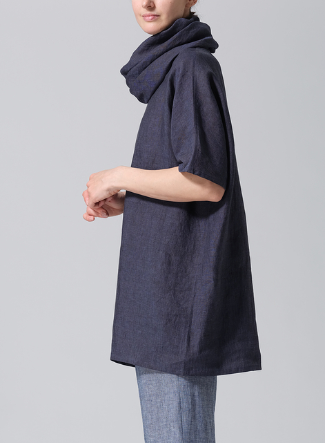 Linen Turtleneck Tunic
