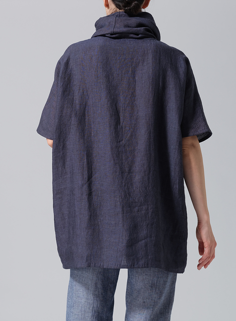 Linen Turtleneck Tunic