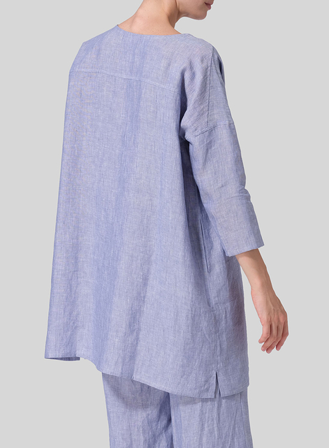 Linen Oversized Top