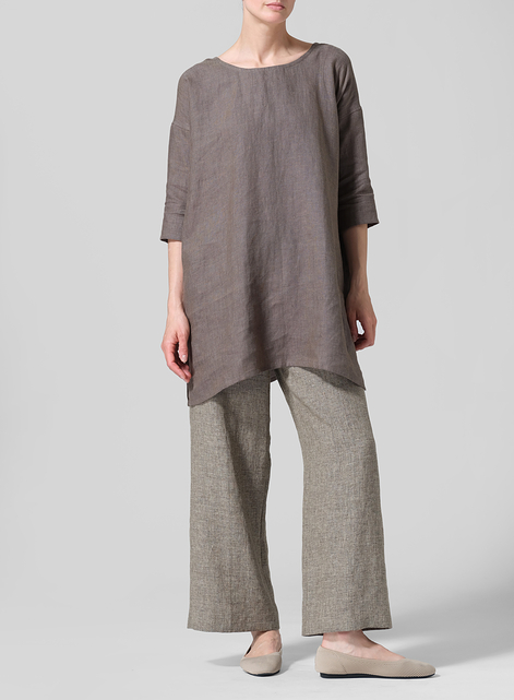 Heavy Linen Oversized Top