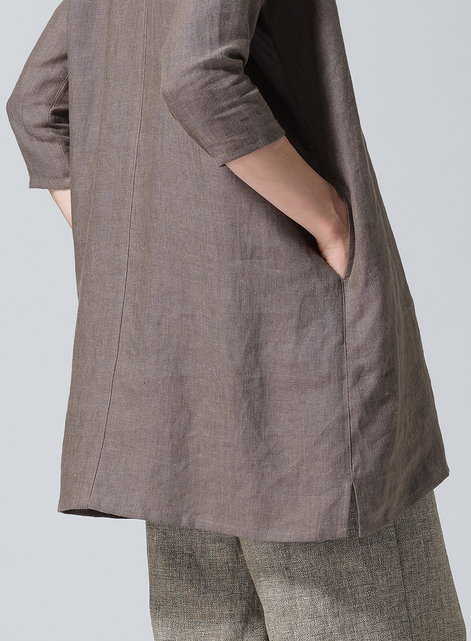 Heavy Linen Oversized Top