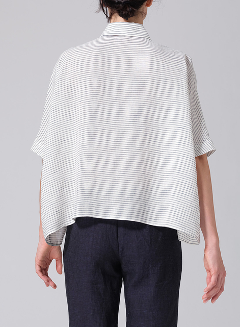 Linen Boxy Sleeves Shirt