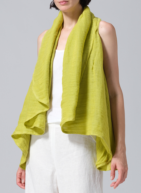 Linen Reversible Cape Jacket