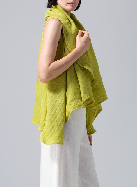 Linen Reversible Cape Jacket