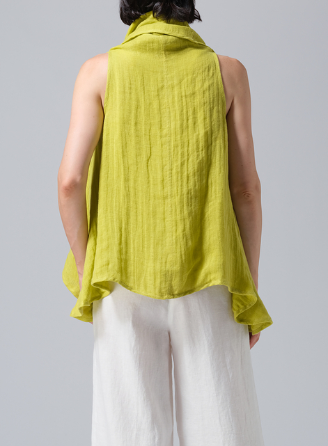 Linen Reversible Cape Jacket