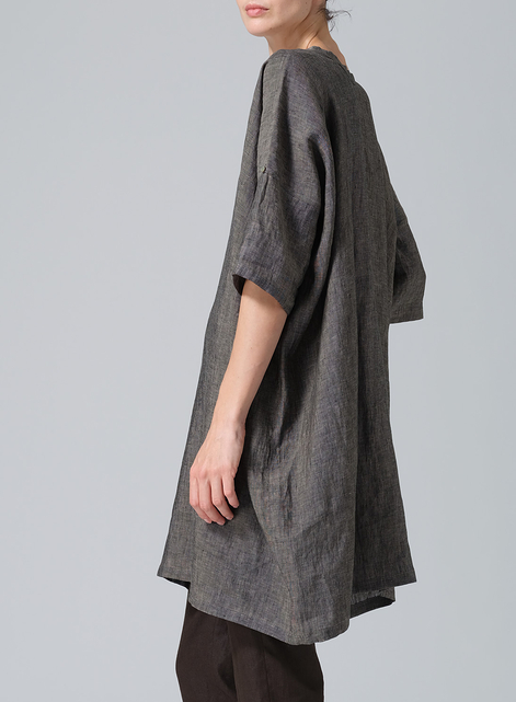 Linen Wide A-line Tunic