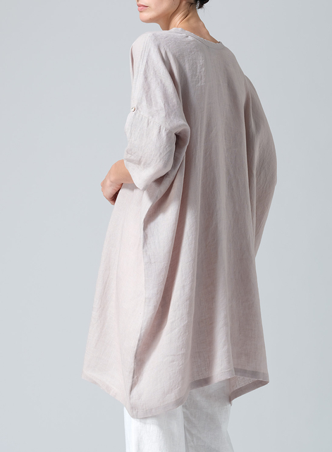 Linen Wide A-line Tunic