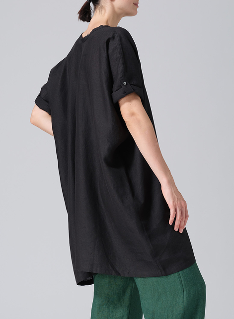 Linen Wide A-line Tunic