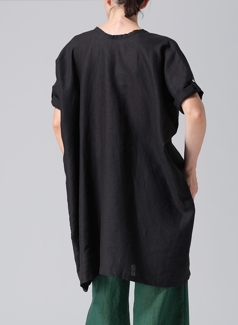 Linen Wide A-line Tunic