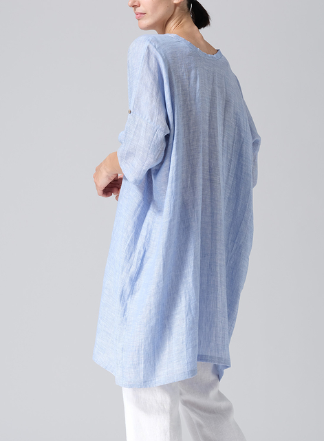 Linen Wide A-line Tunic